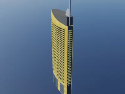 Address Dubai Mall Low-poly 3D model