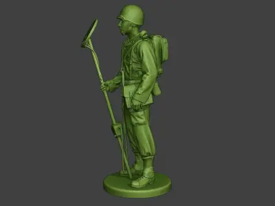 American engineer soldier ww2 Stand A9 3D print model
