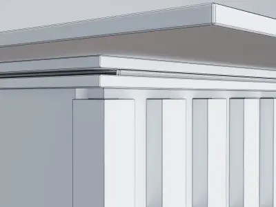 Luxury dining table Low-poly 3D model