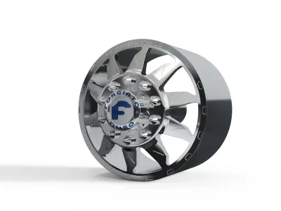 FRONT forgiato Montagna DURO DUALLY WHEEL 3D print model