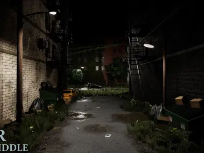 Post Apocalyptic World Vol I for Unreal Engine Low-poly 3D model