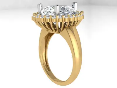 Pear Cluster Ring 4639 3D print model