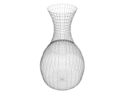 White Ceramic Vase 3D model
