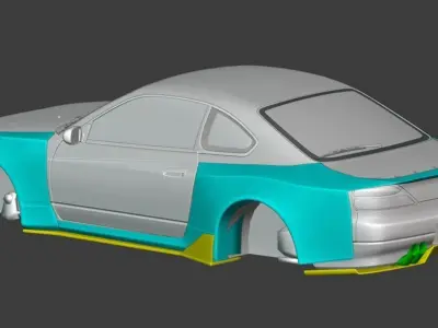 Nissan S15 Khyzyl Saleem Bodykit 3D model