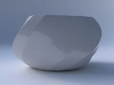 Bowl helix with bands uniform vertical 3D print model