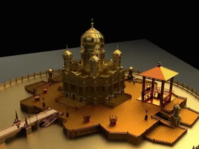 Chinese pavilion 3D model