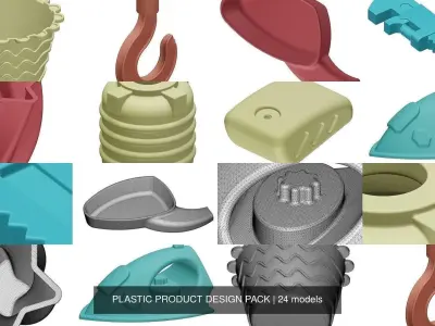 PLASTIC PRODUCT DESIGN PACK 3D Model Collection