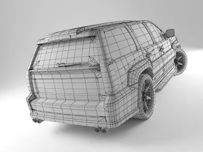 Car Rock Low-poly 3D model
