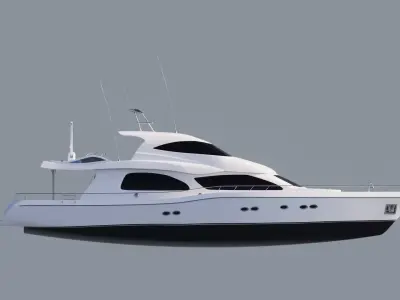 Luxury Yacht Model 3D model