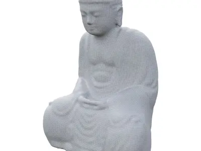 Garden sculpture Buddha 3D model