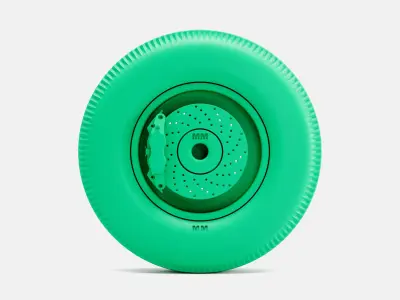 15x4 Halibrand Sprint Wheel Firestone 670-15 Tire 3D print model