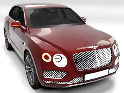 BENTLEY BENTAYGA 2017 Low-poly 3D model