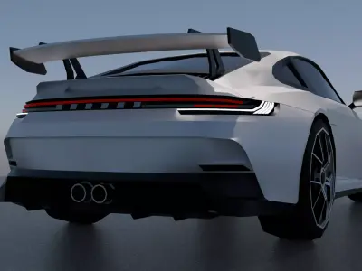 Porsche 911 3d Game-ready Model Low-poly 3D model