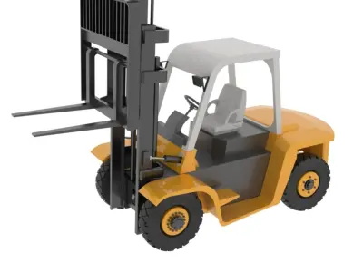 Forklift truck 3D model by SalamSadeq from CGTrader