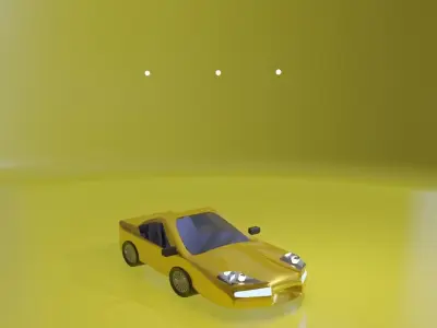 Sporty car fantastic 3D model