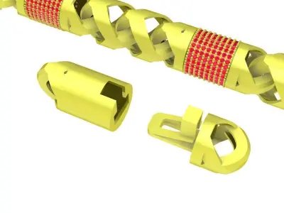 Luxury Modular Chain Bracelet Jewelry 3D Model 4184 3D print model