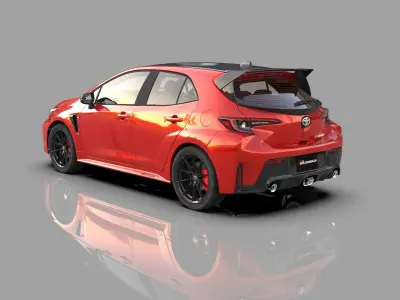 Toyota Corolla GR 2022 HQ interior  3D model