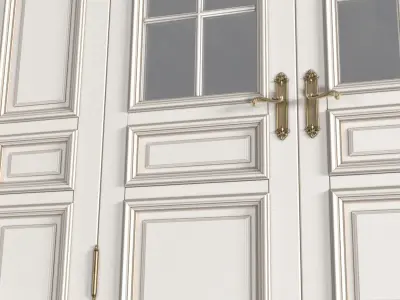 Entrance exterior front classic door Outdoor External Doors 3D model