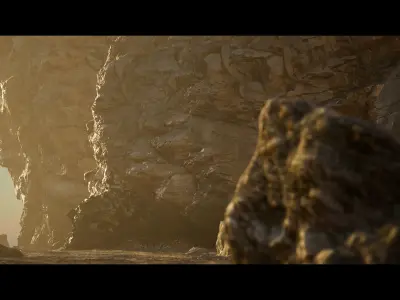 Day by the beach - Unreal Engine 4 Low-poly 3D model