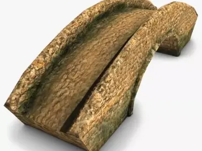 Old stone bridge 3D model