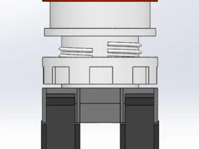 Botao de parada de emergencia Low-poly 3D model