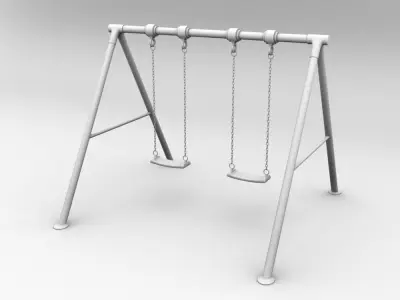 Swing A set for children 3D model