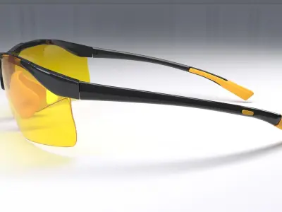 Uvex sportstyle 223 sunglasses Low-poly 3D model