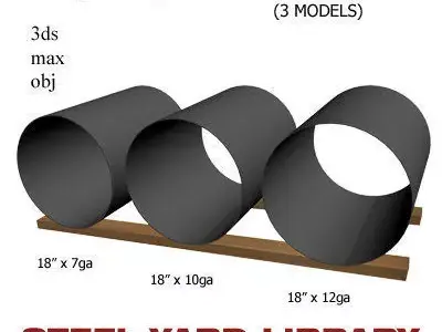 18in Thin Wall Pipe 3D model