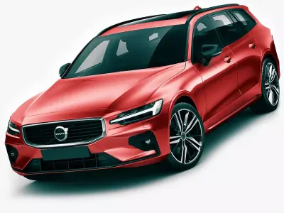 Volvo R-Design V60 2019 3D model