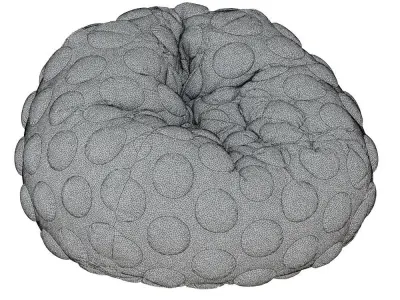 Round Bean Bag 3D model