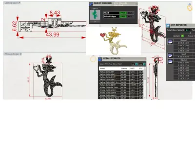 Luxury Mermaid Pendant Model Symbol of Love and Charm jp0327 3D print model