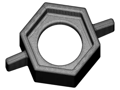 Geyser Pipe Connector key 3D print model