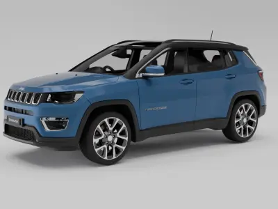 Jeep Compass 2021 3d Model 3D model