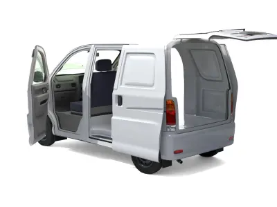 Daihatsu Hijet Cargo Van 2001 Low-poly 3D model