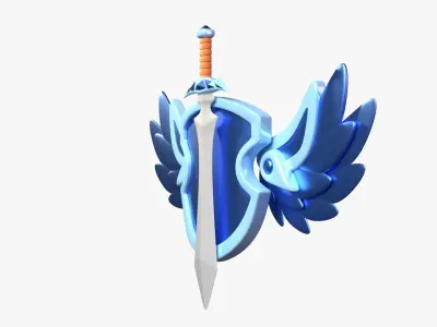 Platinum Tier 3D Illustration 3D model