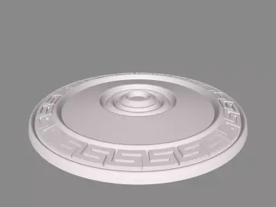 Round rosette 002 3D model 3D print model