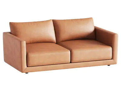 Melbourne Leather Sofa 3D model
