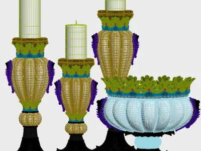 Decorative set 44 3D model