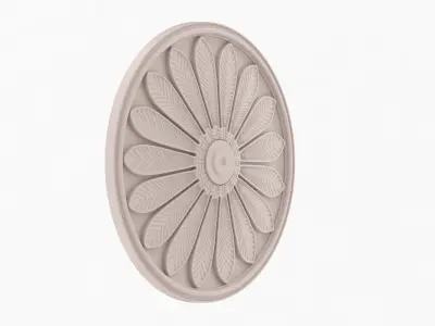 Classic Ceiling Medallion 48 3D model