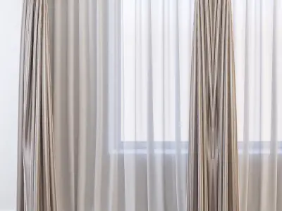 Set 66 Curtains 3D model