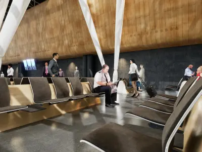 Airport terminal 3 scene file in Unreal engine 5  3D model