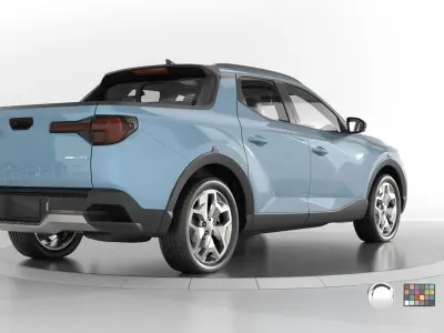 Hyundai Santa Cruz 2024 - highres detailed-Vray-Redshift-Unreal 3D model