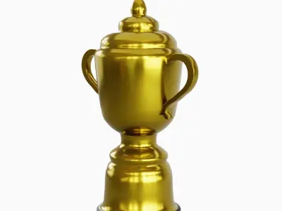Gold Trophy Cup 3D model