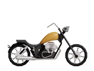 Bike lowpoly Low-poly 3D model