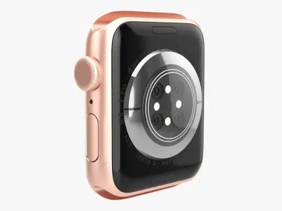 Apple Watch Series 6 braided solo loop gold 3D model