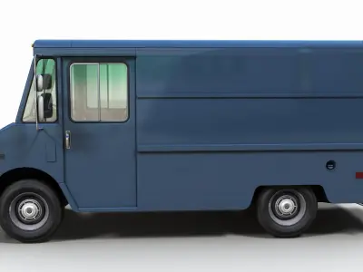 Panel Van Low-poly 3D model