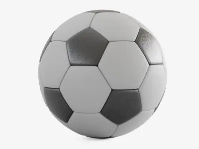 Soccer Ball 4K Resolution Low-poly 3D model