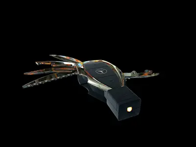 Mercedes keyring 3D model 3D model