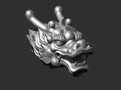 dragon head 3D print model buy