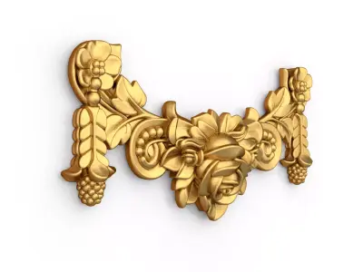 classic decorative swag onlay cnc 3d printing stl 01 3D print model